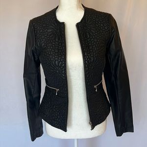 French Connection Faux Leather Jacket - Size 8